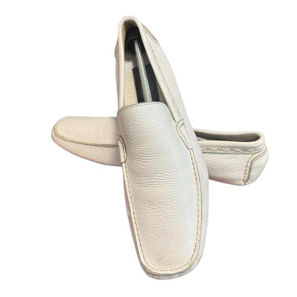 To Boot New York Adam Derrick Men's Size 13 White Driving Shoes Moccasins Rare - Picture 1 of 13